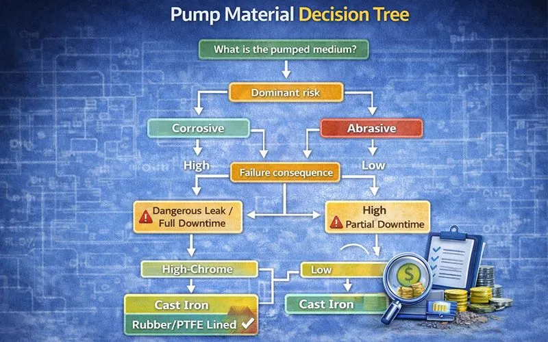 Buyer-Oriented-Pump-Material-Decision-Tree
