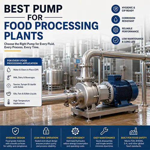 Best Pump for Food Processing Plants: Sanitary, Utility, Wastewater, and Process Pump Selection Guide