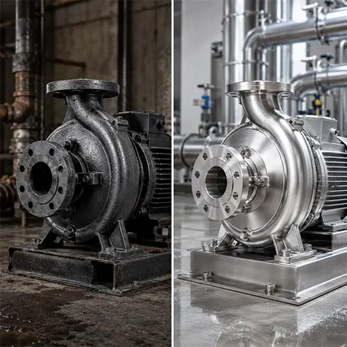 Cast Iron vs Stainless Steel Pump: Which Material Is Better for Corrosion, Cost, and Service Life?